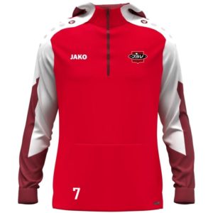 Zip Hoody Kinder rot