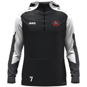 Zip Hoody Erwachsene schwarz